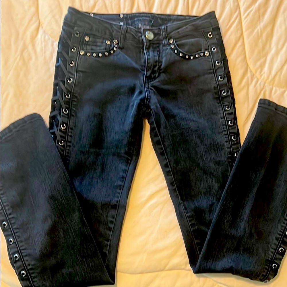 Los Angeles Stylish Black Platinum Plus Women's Jeans